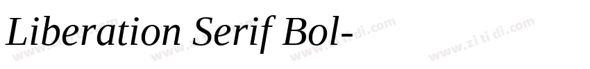 Liberation Serif Bol字体转换